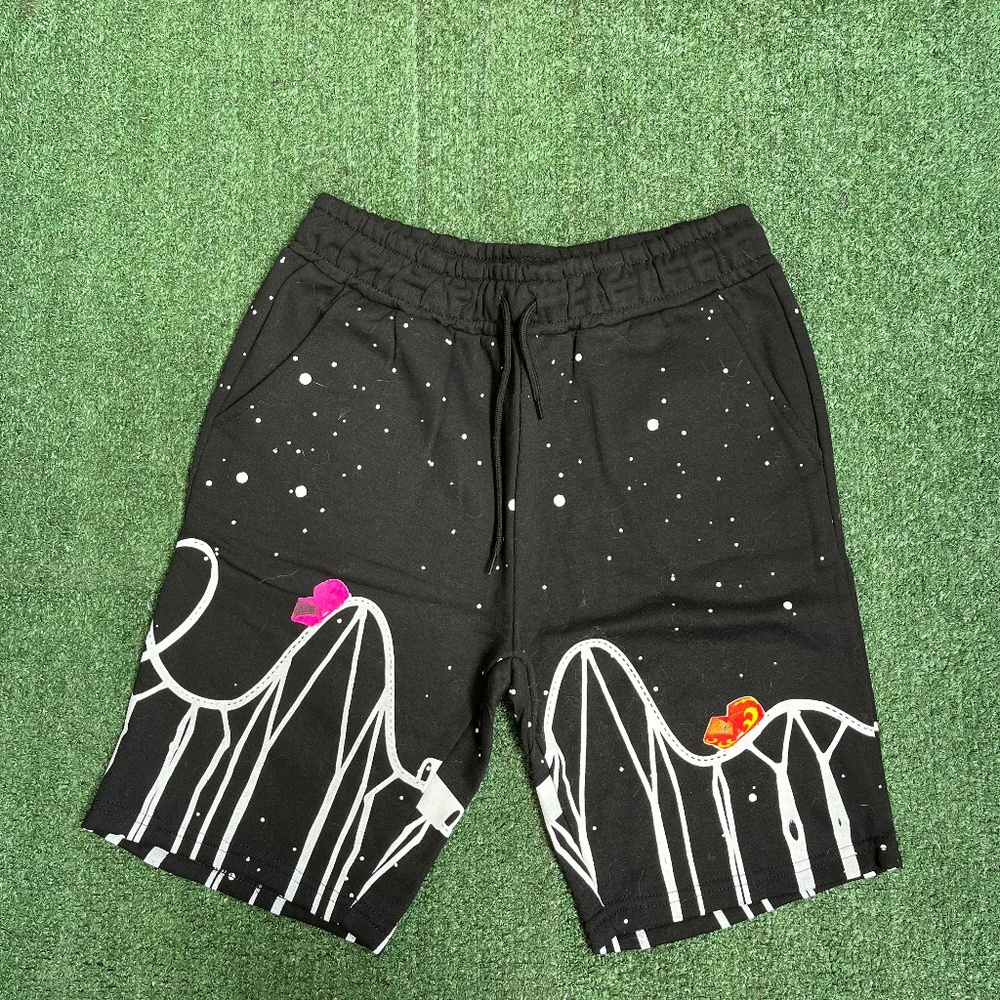 Black streetwear shorts